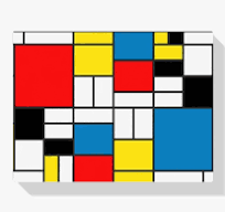 schilderij van mondriaan