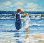 strand schilderij