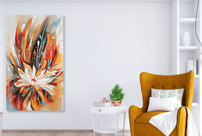 schilderijen bloemen modern