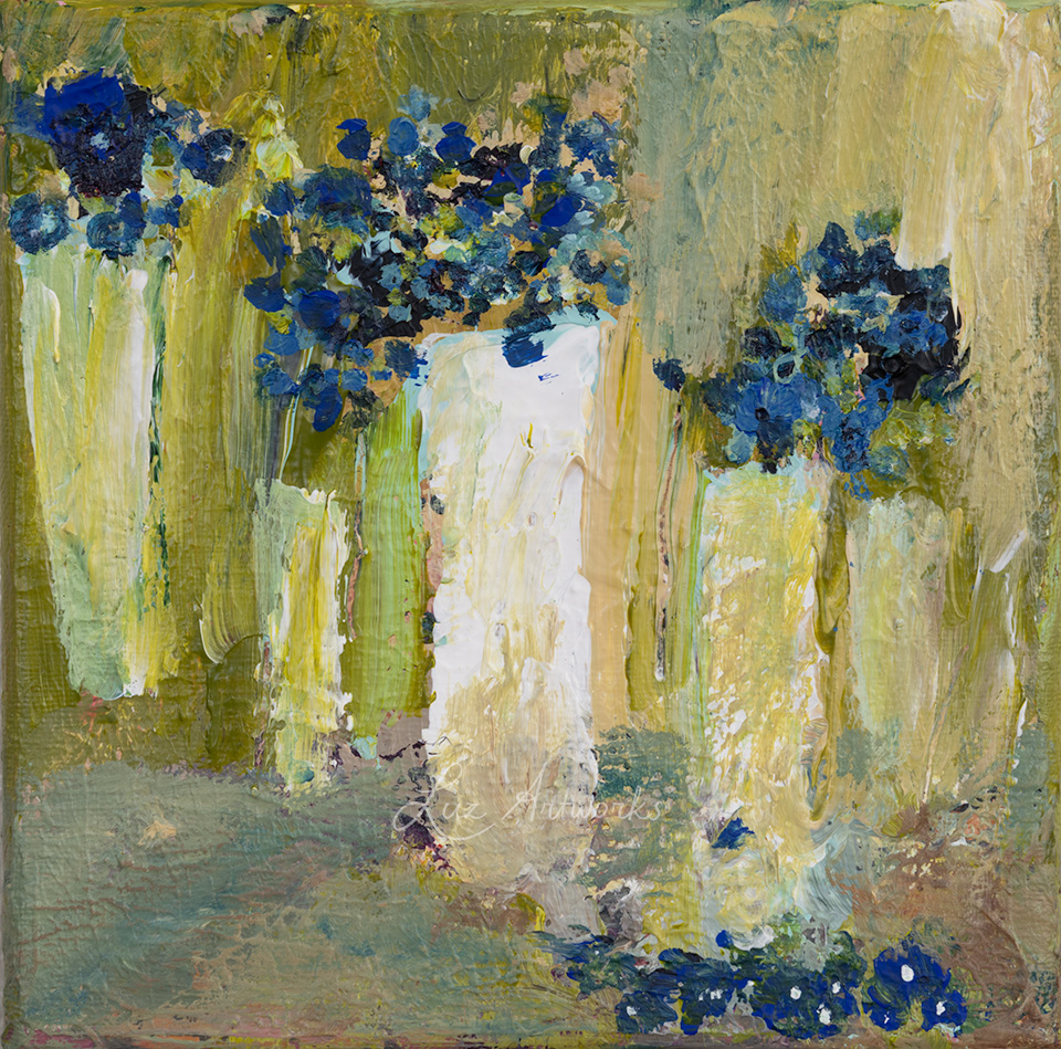 bloemen schilderen abstract