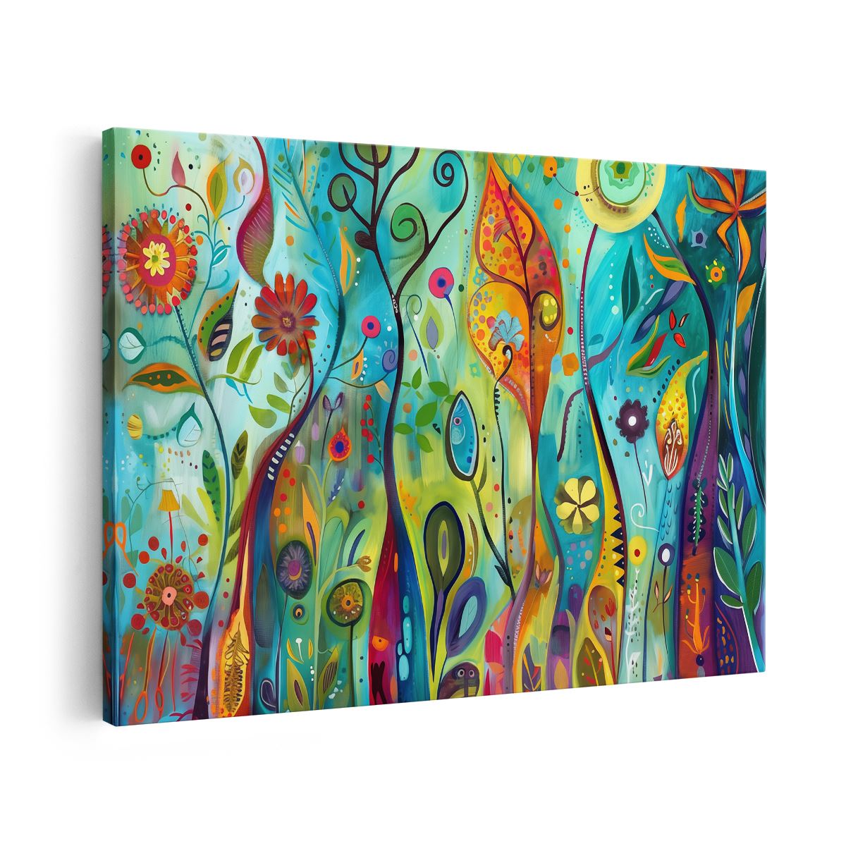 schilderij bloemen abstract