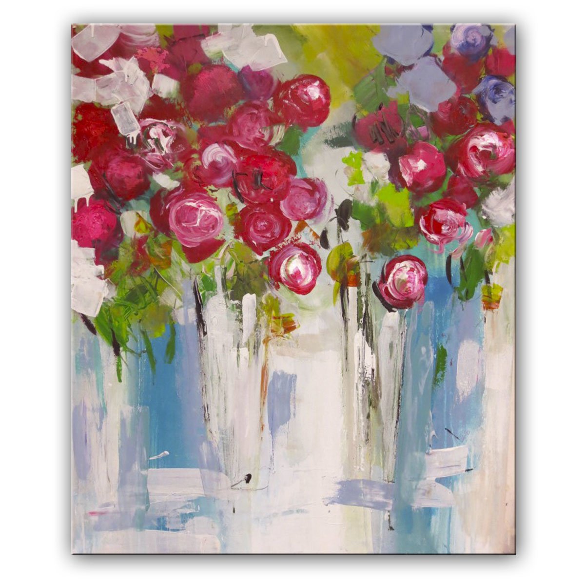 schilderij bloemen in vaas