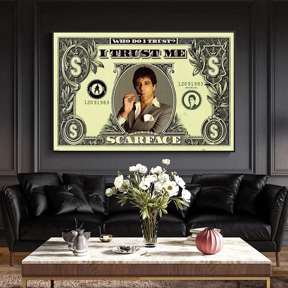 tony montana schilderij