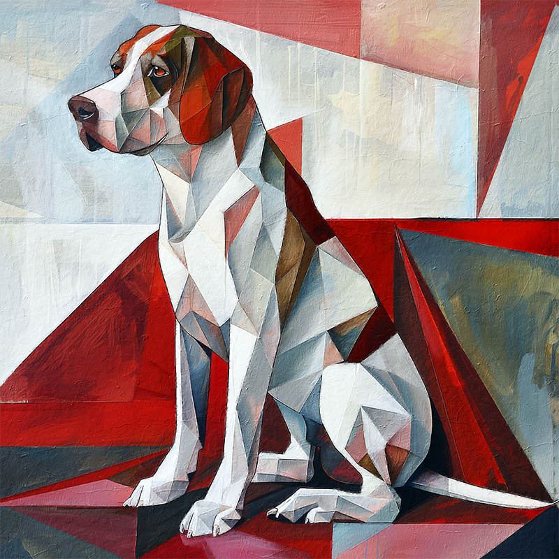 schilderij hond