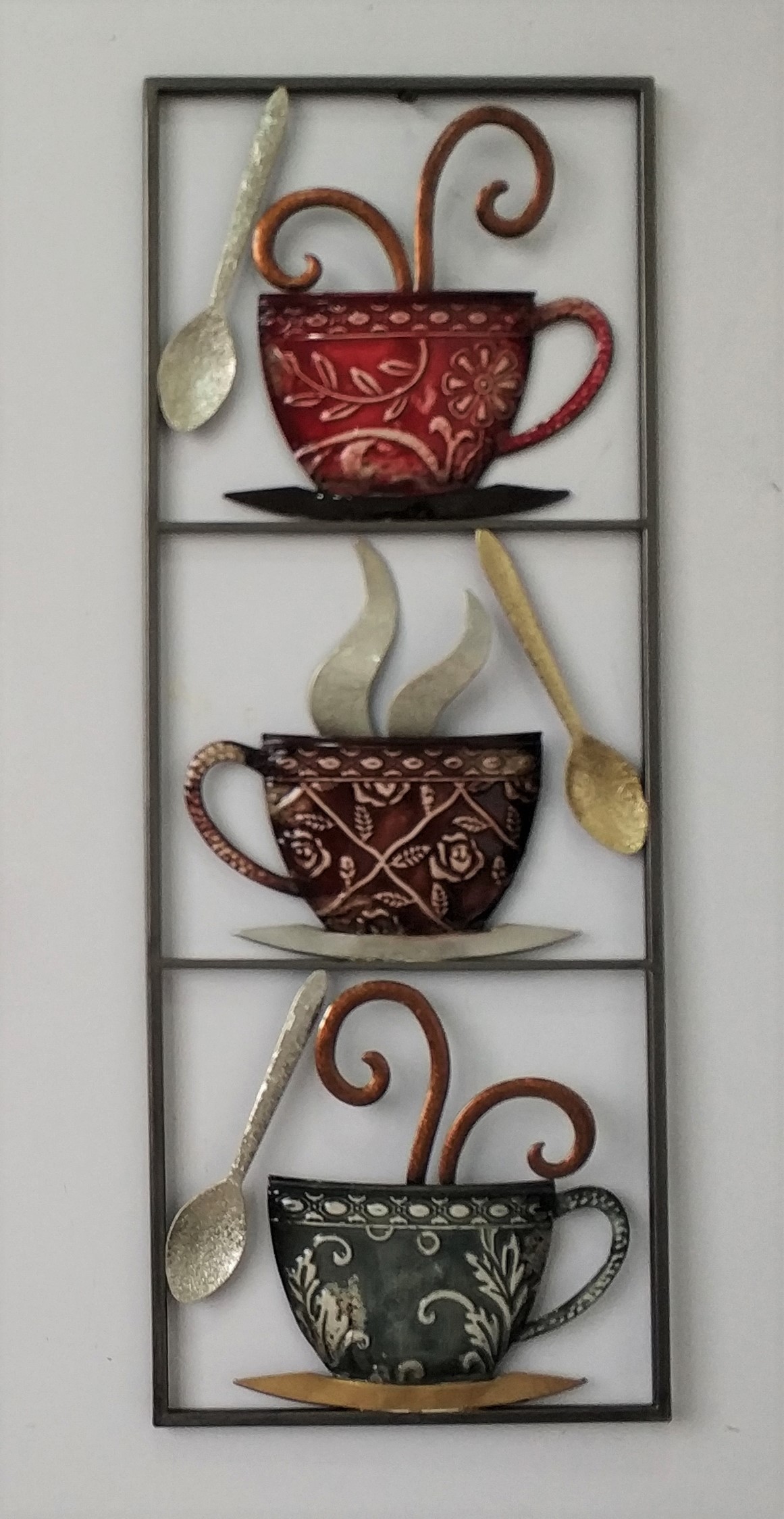 kunst aan de muur metaal